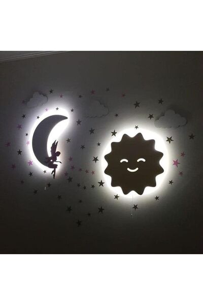 Windly Concept مصباح ليلي LED لغرفة الأطفال من Sun Moon Tinkerbell