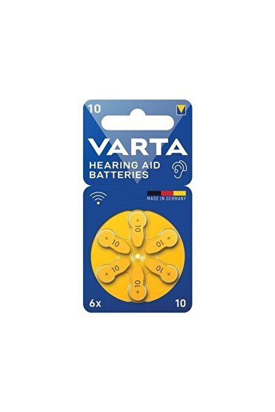 Varta 10 Numara Işitme Cihazı Pili 6'lı Blister