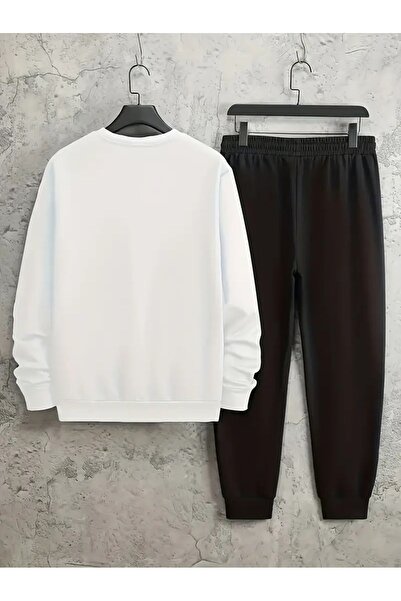 YOHO SPORT Унісекс зимовий спортивний костюм з принтом NASA - бавовняний світшот і штани, комплект з 2 предметів