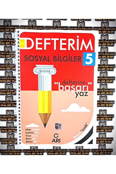 Arı Yayıncılık Arı Yayınları 5.Sınıf Sosyal Bilgiler Defterim (Yeni Müfredat)