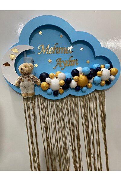 NeşeliAtölyem 45-30 ledli bulut bubble kapı süsü