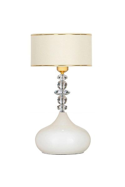 571 Store Elpis Crystal Stone Lampshade Table - Headboard Matal Leg