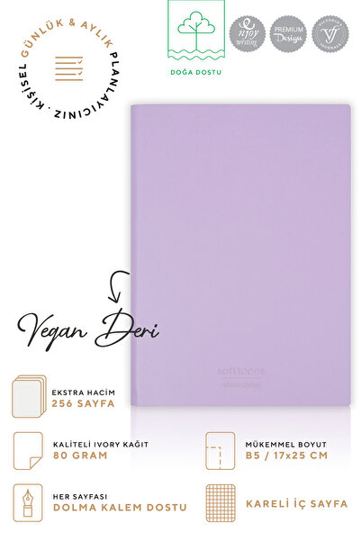 Victoria's Journals دفتر ملاحظات Softtons مع غطاء مرن - كريمي 128 yp. متقلب