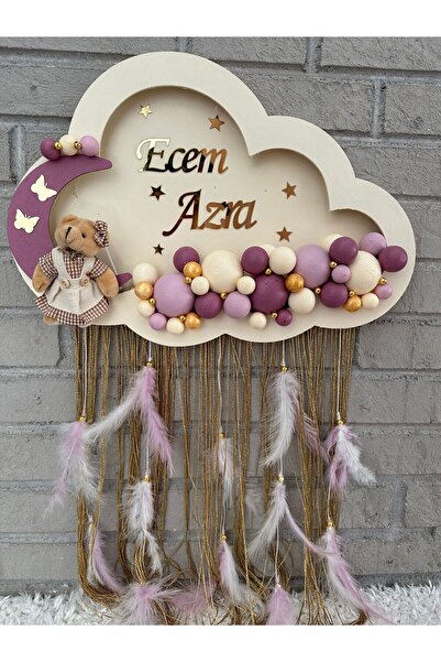 NeşeliAtölyem 45-30 ledli bulut bubble kapı süsü