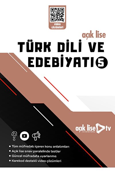 Açık Lise TV Açık Lise Türk Dili Ve Edebiyatı 5