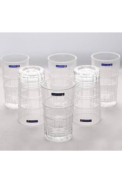 Luminarc Carlton Set of 6 Soft Drink Glasses 300 Ml