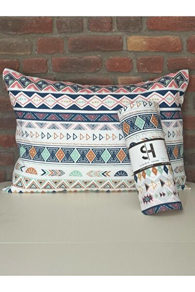 Sheri Home Tekstil Mavi Piramit Lastiksiz Çarşaf Ve 1 Adet Yastık Kılıfı Tek Kişilik Ebat Sheri188894896
