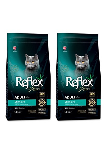 Reflex Plus Somonlu Kısırlaştırılmış Kedi Maması 1.5 Kg 2'li Set