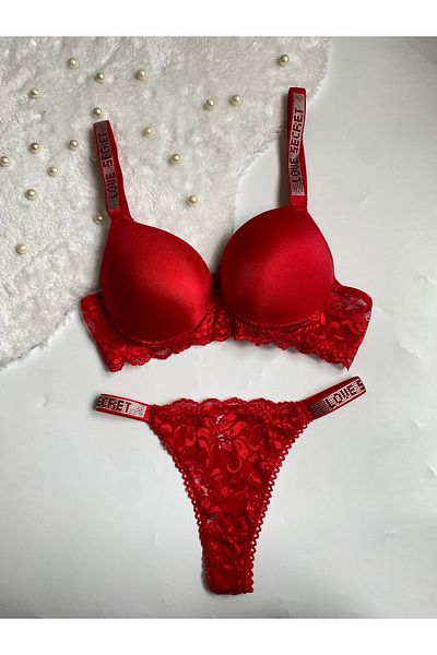 MAVEA Stoned Micro Padded Bra Set