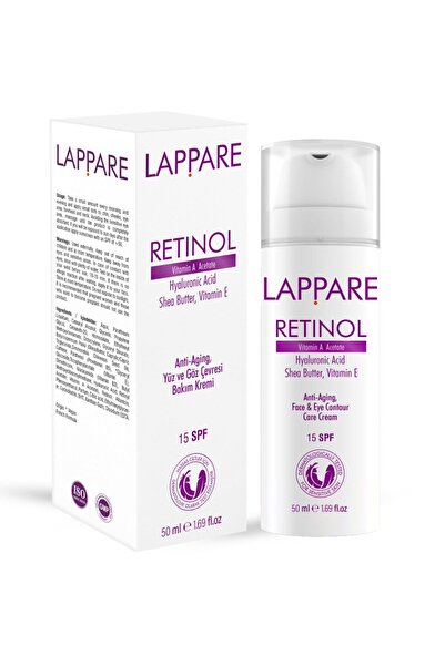 Lappare Retinol | Anti-aging Yüz Ve Göz Çevresi Bakım Kremi 50ml