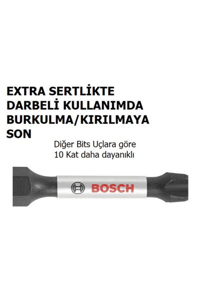 Bosch Impact Control Pz2x50 Yıldız Bits Uç (torklu Vidalamalar Için)