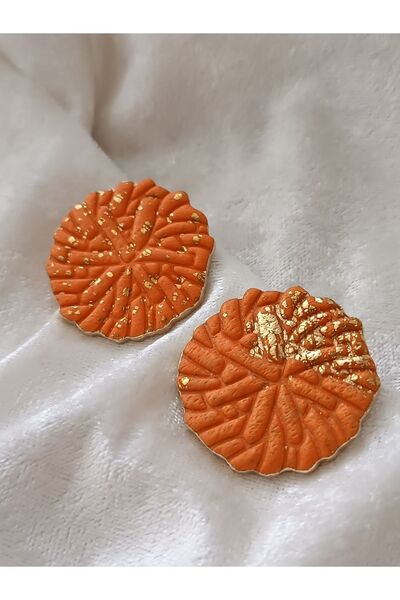 La fee aksesuar أقراط بتصميم خاص من طين البوليمر - أقراط فولاذية بإبرة