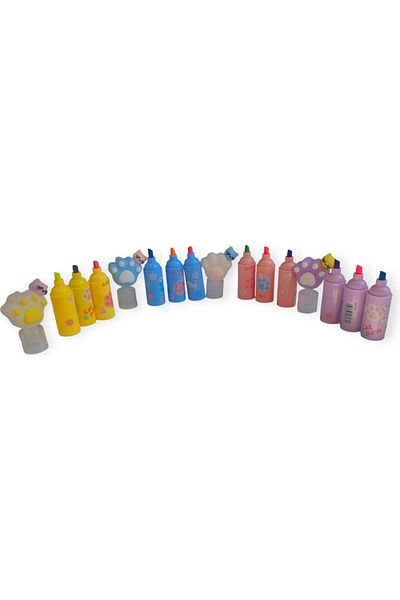 Polin 4 Pieces 3 in 1 Highlighter Pen with Paw Head
