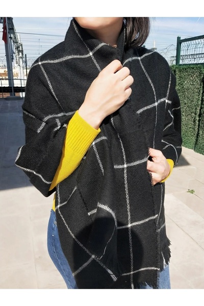 ALLURİNG THE BETTER ONE Winter Shoulder and Neck Shawl