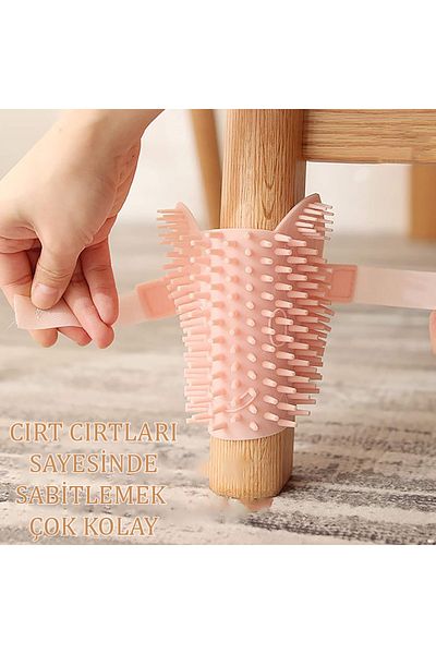 TEKNETSTORE Soft Silicone Cat Mint - Fixable, Scented Massage and Cleaning Bath Brush Toy