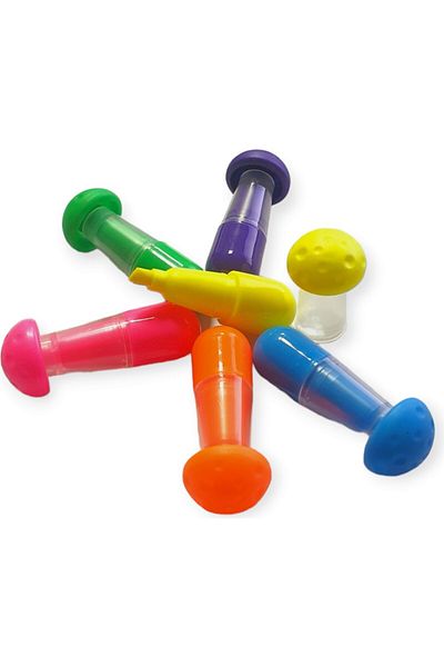 Polin Mini Highlighter Set of 6 - Mushroom Shaped