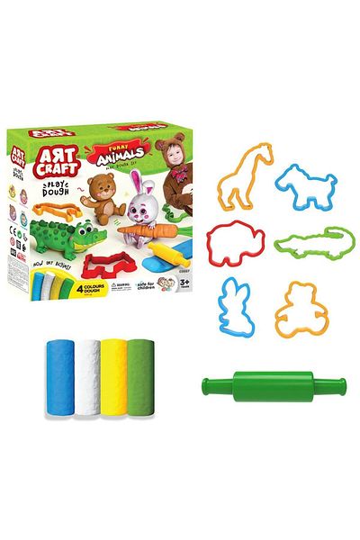 Doğan Oyuncak Dünyası 200 Gr. Fun Animals Dough Set - Play Dough Set