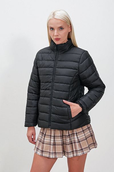 HAKKE Palton cu guler tăiat