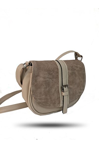 Kumru Çanta K. Beige Women's Strappy Crossbody Bag