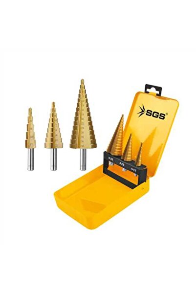 SGS HSS KADEMELİ MATKAP  UCU SETİ 4-12/4-20/4 32 MM