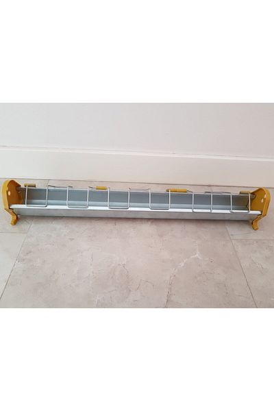 Cosartavukculuk 75 Cm Pigeon Chick Metal Galvanized Food Bowl