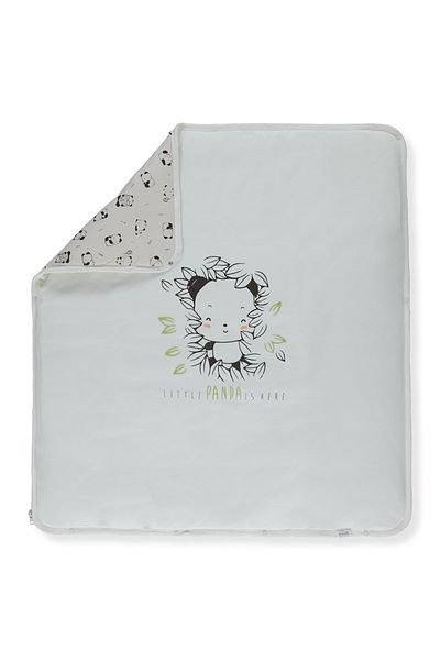 Bebetto Hello Panda Μπεζ Κουβέρτα - Ίνες Interlock, 80x85cm B823