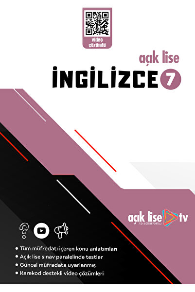 Açık Lise TV Açık Lise Ingilizce 7- Konu Ve Soru - Güncel Müfredat