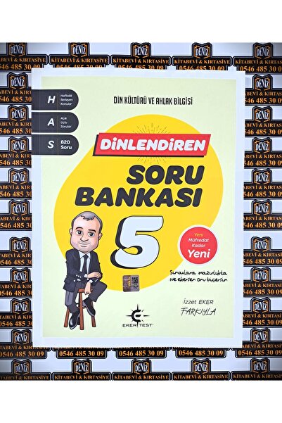 Arı Yayıncılık Eker Test 5.Sınıf Din Kültürü Dinlendiren Soru Bankası (Yeni M...