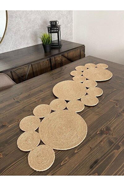 Naspar Covoraș de cusut manual multifuncțional din paie – 100×45 cm Husă pent...