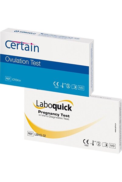 Certain 50 Ovulasyon Yumurtlama 4 Laboquick Gebelik Testi