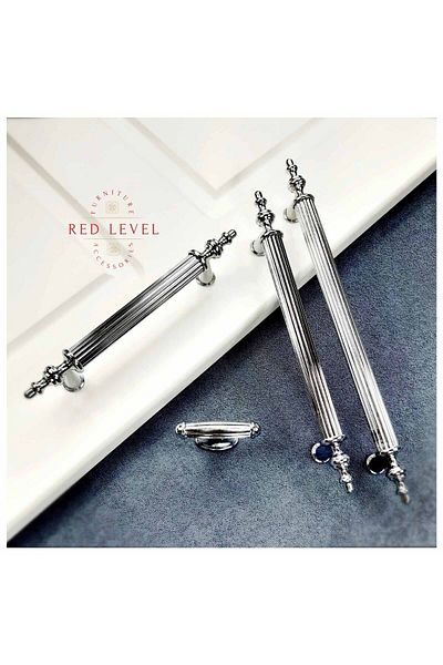 Red Level Chrome 256 mm Rustic Metal Handle Models Kitchen Cabinet Drawer Furniture Handle
