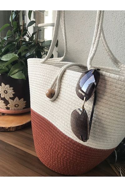 Naspar Χειροποίητη τσάντα παραλίας / Casual τσάντα ώμου / τσάντα