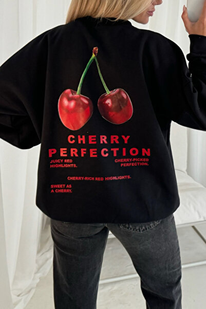 Jose Clothing Σειρά Amalfi - oversized με τύπωμα επένδυση fleece Φούτερ από οργανικό βαμβάκι