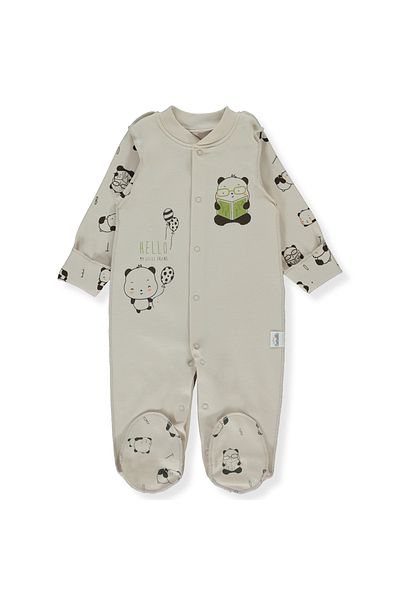 Bebetto Hello Panda Interloq Jumpsuit with Booties - T3673