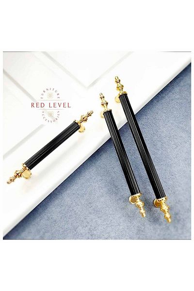 Red Level Black-Gold 320 mm Rustic Metal Handle Models Kitchen Cabinet Drawer Furniture Handle