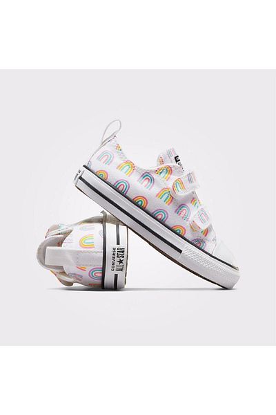 converse A04774C Chuck Taylor All Star Easy-On Rainbows Baby Sports Shoes