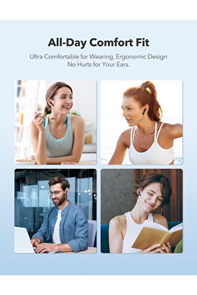 TaoTronics Tt-bh1122-blue Bt 5.4kablosuz Kulakiçi Bluetooth Kulaklık Mavi