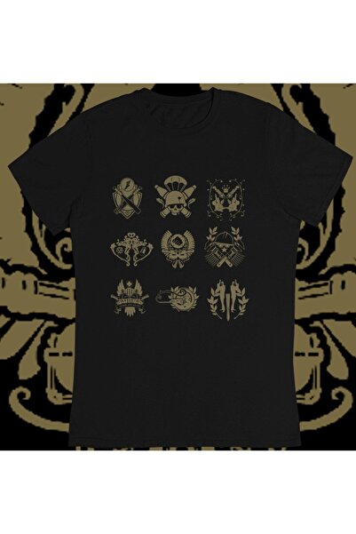 CONSTRAİN تصميم شعار الرمز العسكري - تي شيرت مطبوع كبير الحجم