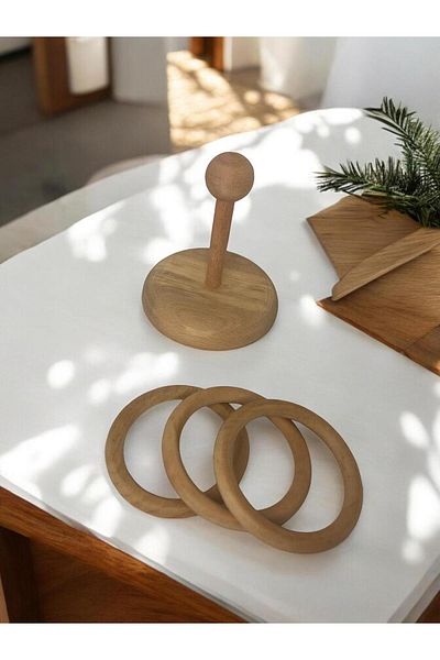 Joujou Montessori Wooden Ring Toss Game - Healthy and Educational