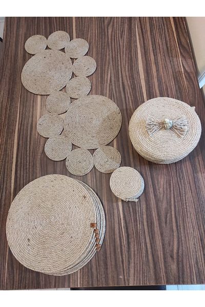 Naspar Set de coșuri și coșuri decorative din răchită / American Service & Coaster