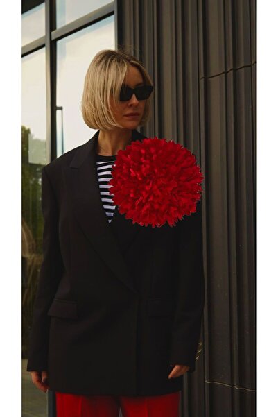 quella atelier Büyük Çiçek Broş Yaka Aksesuarı 23 Cm