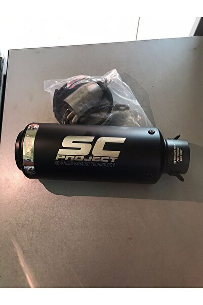 ercn Sc egzoz siyah renk 100cc üstü motorlara uyumlu