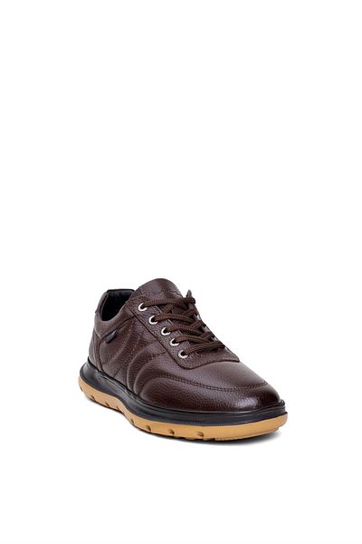 MARCOMEN 152-20023 Ανδρικά παπούτσια casual από γνήσιο καφέ καφέ