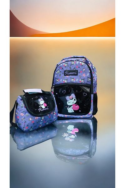 akkuş Kuromi School and Lunch Box Set - 2938-2940