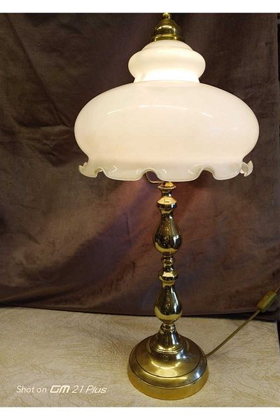 mrt expolorer Brass Frilly Antique Look Lampshade