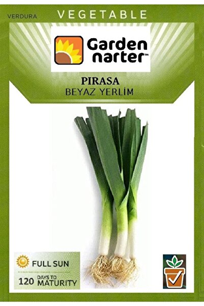 GARDEN NARTER Yerli Inegöl Pırasa Tohumu Doğal Organik Tohum Pakette 10 gr 35...