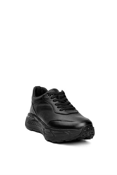 MARCOMEN 152-20225 Men's Black Genuine Leather Casual Shoes