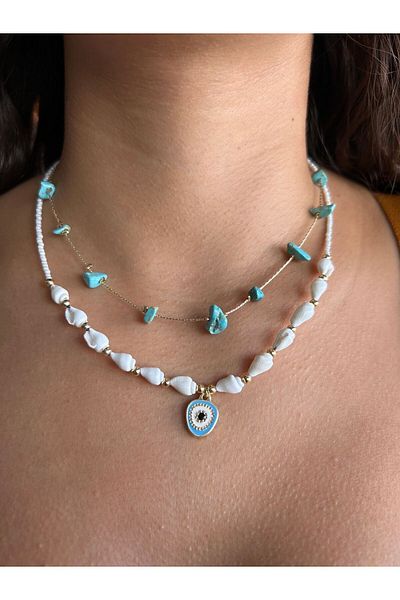 gigistore Turquoise Turquoise Stone Necklace