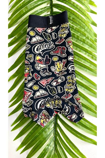 Berrak 4431 Model Digital Printed and Patterned Lycra Boxers