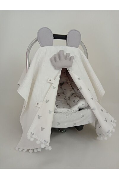 Wenaris Çift taraflı Puset Örtüsü Puset Minder ve puset çarşafı